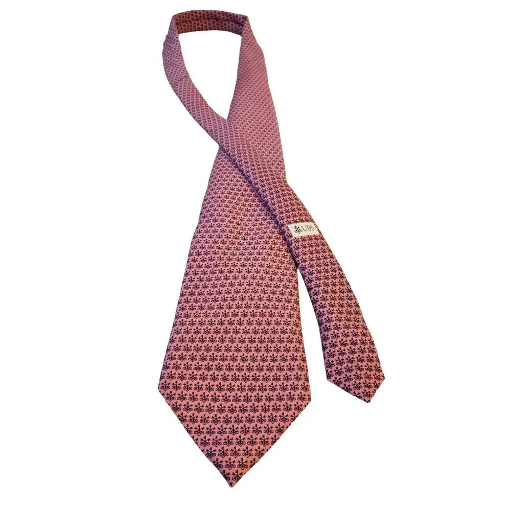 VINEYARD VINES Pink & Blue 100% Silk Neck Tie‎ Custom Collection Made in USA